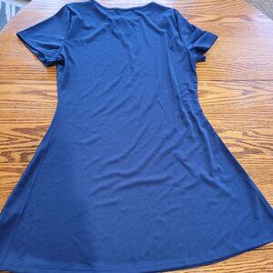(4 For $20) Navy Scoop Neck Short Sleeve Dress